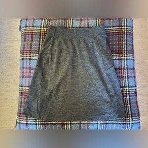 Ibex Izzi Size Small Wool Blend Midi Skirt Zip Pockets